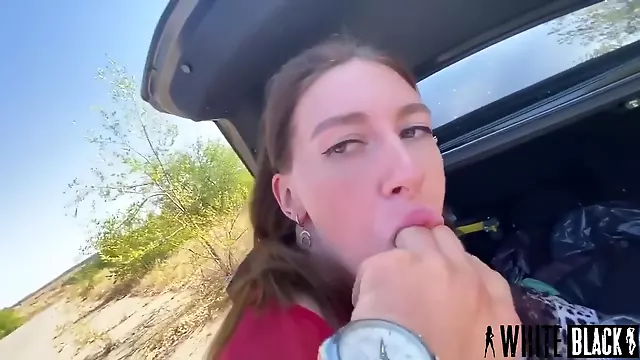 Rough Fucking Insanely Squirting Nymphomaniac In Anal Right On The Road