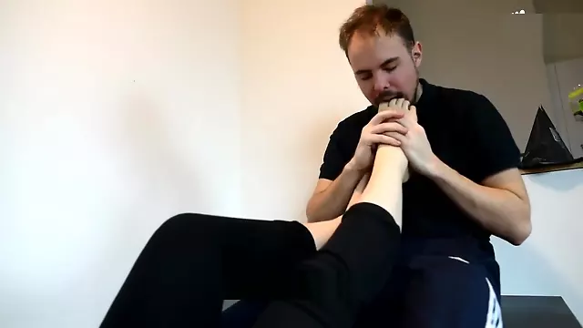 The Slave Has To Suck That Delicious White Toes.