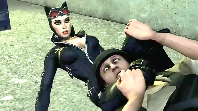 Cartoon catwoman, femdom batman, batman xxx porn parody