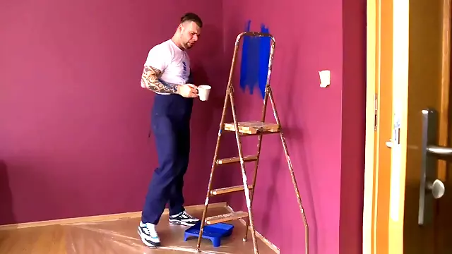 Dane Jones Big Cock Handyman Paints Home Alone Cute Teens