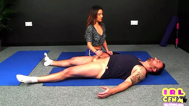 Cfnm Asian Yoga Babe Jerks Knob Of Her Yoga Partner
